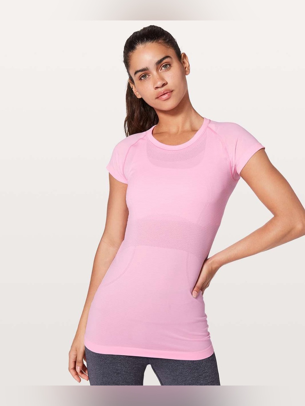 Lululemon Swiftly Tech Short Sleeve CrewMiami Pink Women's Size 4